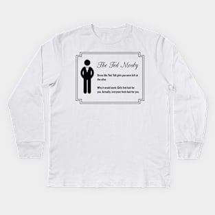 The Ted Mosby - From the Playbook of Barney Stinson Kids Long Sleeve T-Shirt